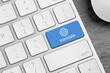 © New Africa - Blue button with word TRANSLATE on computer keyboard, closeup view