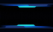 © patthana - Abstract black hexagon mesh metal banner blue cyber geometric design modern futuristic technology background vector