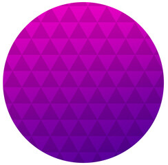 Wall Mural - circle shape with triangle shape inside and with violet or purple colour gradient