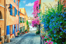Saint-Tropez Village On The French Riviera