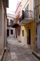 Canvas Print - Gasse in Symi