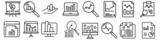 Fototapeta  - Data analysis icon vector set. profit graph illustration sign collection. data science symbol or logo.