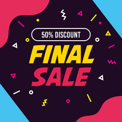 Poster - final sale lettering