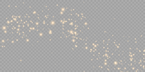 vector golden sparkling falling star. stardust trail. cosmic glittering wave.
