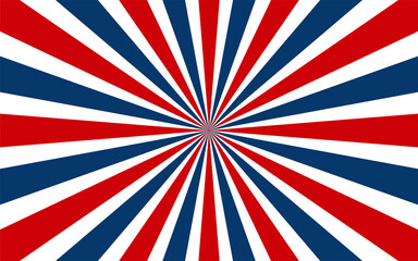 Wall Mural - Retro vintage sunburst blue red white design background banner concept