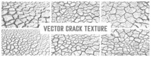 Grunge Cement Textures Vector Colection. Concrete Wall Background Vector Illustration