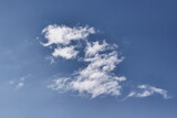 Fototapeta Niebo - Blue sky and white clouds. Beautiful sky backgroun.