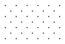 Stars Diagonal Distribution Simple Geometric Vector Pattern. Texture, Black Background.