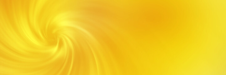 bright yellow spiral vortex soft blurred abstract gradient background banner, header texture. wide s