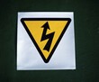 © SuperStock - Close-up of an electric shock warning sign