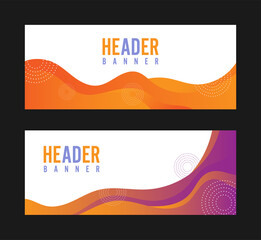 Wall Mural - abstract background banner template vector, website header advertising