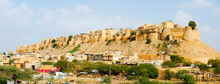 India, Rajasthan, Great Thar Desert, Panorama View Of 12th Century Jaisalmer Fort