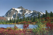 Panoramic View Of Mount Shuksan, North Cascades National Park, Washington, USA