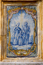 Close-up Of A Painting, Mission San Carlos Borromeo De Carmelo, Carmel, California, USA