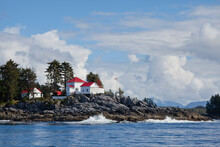 Buildings On The Coast, Dryad Point Lighthouse, Ivory Island, Bella Bella, British Columbia, Canada