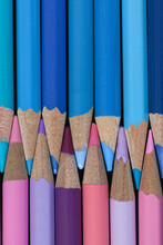 Close-up Of Colored Pencils