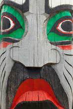 Detail Of Totem Pole