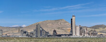 Cement Plant Panoramic View In Tehachapi, California
