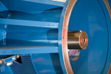 Close Up Of Machinery Part With Shaft