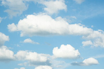 Wall Mural - many small clouds in blue sky.summer cloudy.white clouds floating in the sky