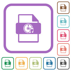 Poster - Multimedia file type simple icons