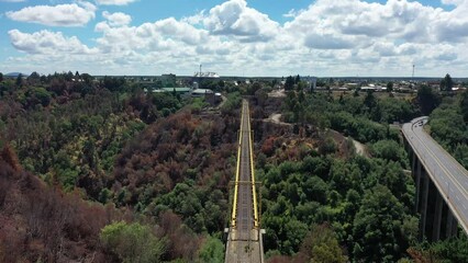 Wall Mural - Malleco Viadukt in Chile aus der Luft