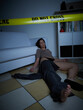 © Stocked House Studio - Crime Scene - Woman dead lying on the floor