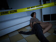 © Stocked House Studio - Crime Scene - Woman dead lying on the floor