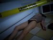 © Stocked House Studio - Crime Scene - Woman dead lying on the floor