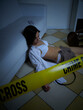 © Stocked House Studio - Crime Scene - Woman dead lying on the floor