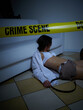 © Stocked House Studio - Crime Scene - Woman dead lying on the floor