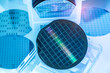 © xiaoliangge - silicon wafers have a silicon dioxide coating sitting in a quartz wafer boat or tray