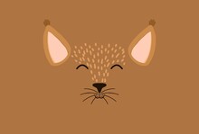 Fox Face Illustration