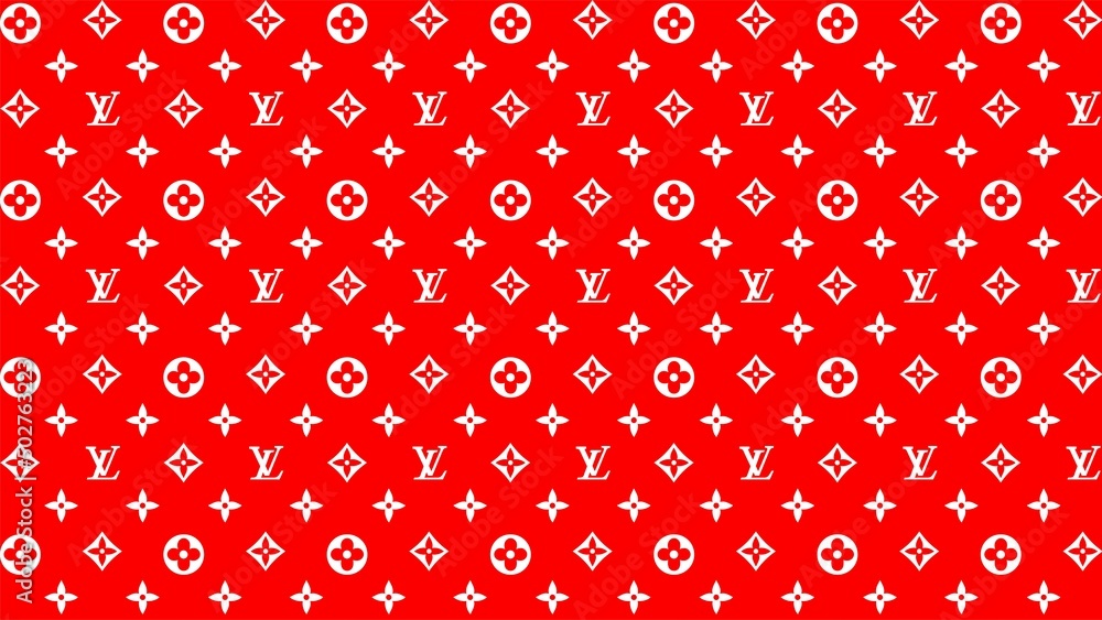 Lombok, Indonesia - Mei 5, 2022: Official pattern of louis vuitton  