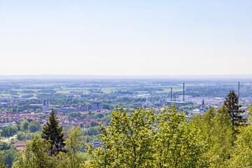 Poster - Cityscape view at the Swedish town Skövde