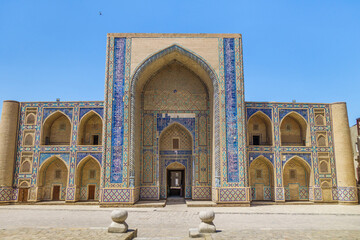 Wall Mural - Facade of Ulugh Beg Madrasah in Bukhara, Uzbekistan. Built in 14th century. This is UNESCO object