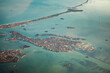 Venice view from a plane.