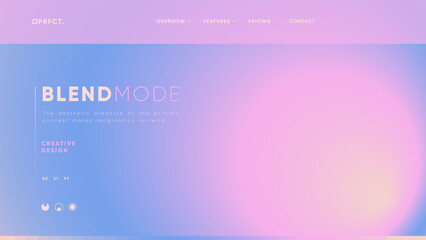 Trendy aesthetic blurred background for landing page or website header design. Minimal blend modern art for business site concept.
