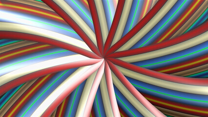 Wall Mural - 3d effect - abstract polygonal colorful geometric graphic
