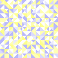 Wall Mural - Abstract geometric polygon background. Blue and yellow light colors texture. Geometric triangles pattern vector. Random triangle figures of blue and yellow color, ornamental mosaic