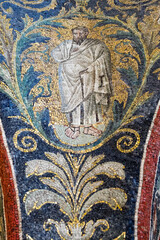 A mosaic in the Baptistery of Neon in Ravenna.The mosaic decorations go back to the 5th century A.D.