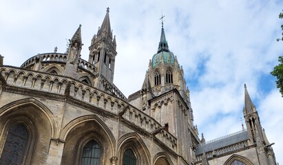 cathédrale notre-dame de bayeux, calvados, normandie