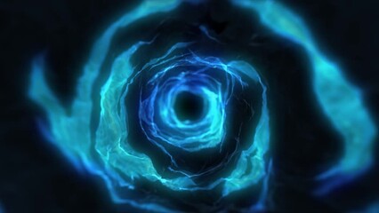 Wall Mural - Abstract  fantasy background energy wave tunnel shiny form loop