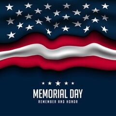 Wall Mural - Memorial Day Background Design.