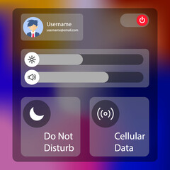 Wall Mural - bubble notification chat from mobile ui