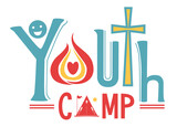 Fototapeta Dinusie - Youth Camp Lettering Illustration