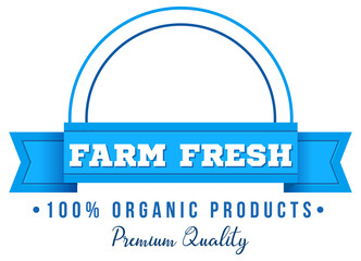 Wall Mural - logo design with words farm fresh