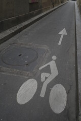 Sticker - bicycle lane sign