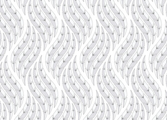 Wall Mural - the geometric pattern of leaves vector background