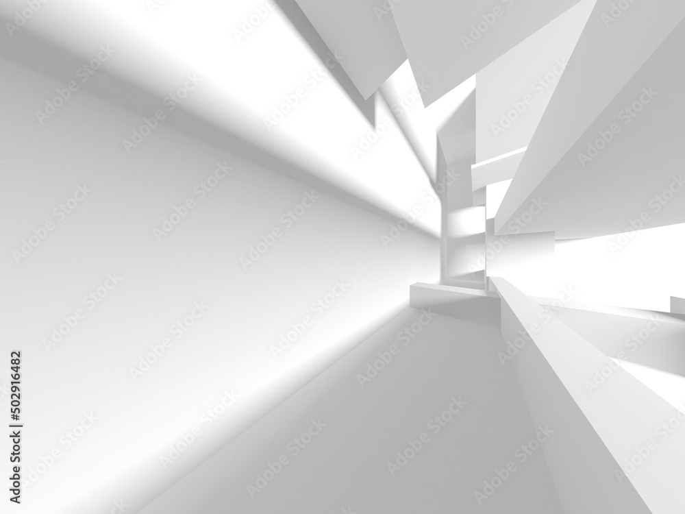 Abstract White Architecture Design Concept Stock Illustration | Adobe Stock